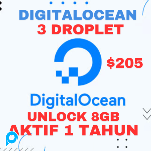 FRESH DIGITALOCEAN 3 DROPLET 205$ 1 TAHUN STOK BANYAK