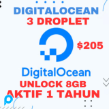 FRESH DIGITALOCEAN 3 DROPLET 205$ 1 TAHUN STOK BANYAK