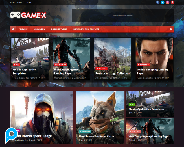 Game-X Games & News Premium Blogger Template