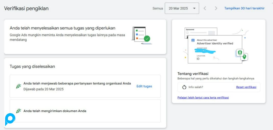 [Garansi Tayang] Akun Google Ads Iklan Lolos Verif Pengiklan Terbaru Full Akses