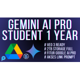 Gemini AI Pro Student Google Drive 2TB 1 Tahun