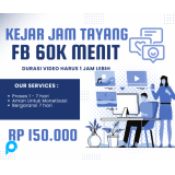 JAM TAYANG FACEBOOK 60K MENIT (durasi video 1jam)
