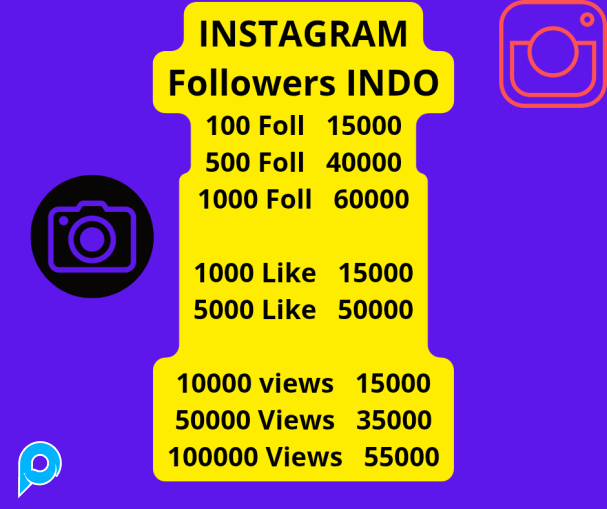 Jasa + 1000 foll Instagram aseli indonesia
