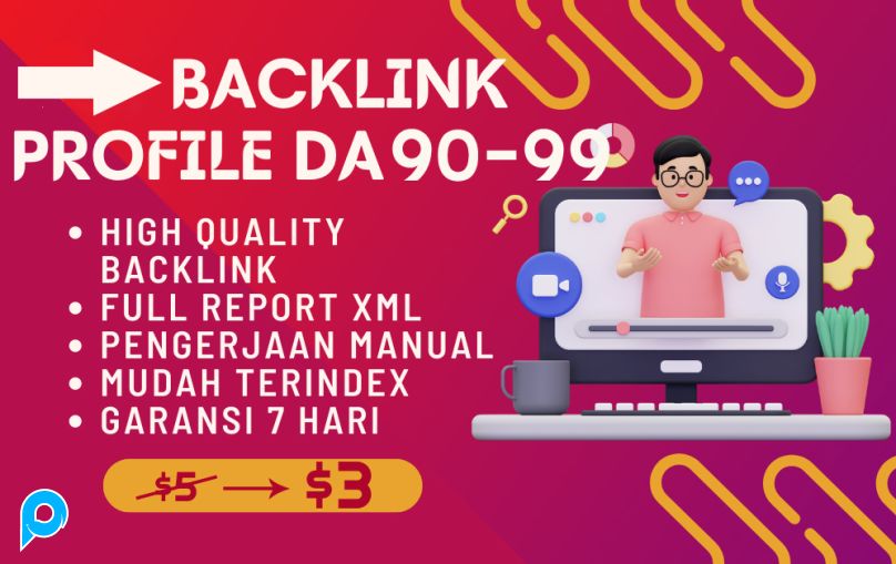 Jasa 21 Backlink Profile High Quality DA 90-99 Tanam Manual | Mudah Terindex dan Awet