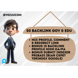 Jasa 50 Backlink GOV & EDU + Submit Indexer Premium | BONUS 15 Backlink Profile DA 70+