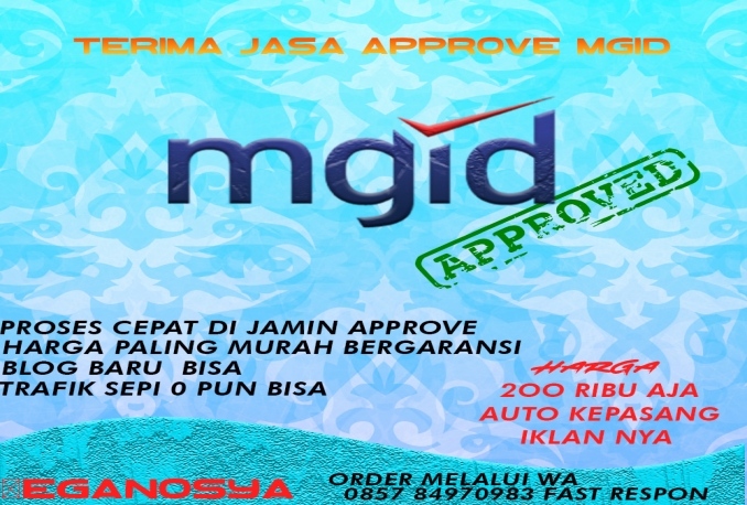 Jasa Approve MGID Untuk Blog