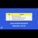 Jasa Backlink Dofollow + Artikel PBN Permanen 3 Domain .sch.id