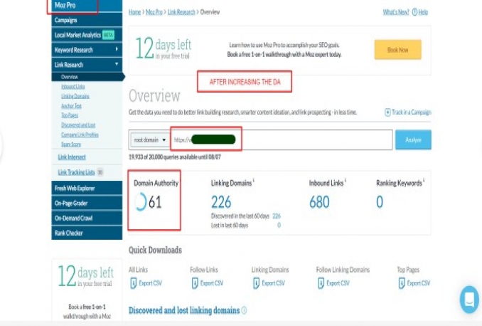 Jasa Backlink Menaikkan DA (Domain Authority) MOZ Hingga 30+ Murah Bergaransi