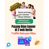 Jasa Iklan Banner di 2 Web Berita & Sosmed
