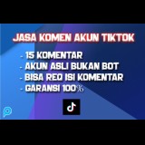 JASA KOMEN AKUN TIKTOK BERGARANSI