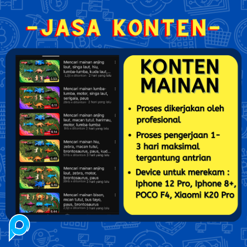 Jasa Konten Video Youtube Mainan Anak Berkualitas / Video Mainan Anak, Membersihkan mainan, Menemuka