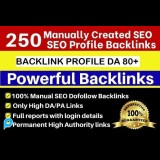 Jasa pembuatan 250+ backlink profile dofollow di situs ber DA 80+ berkualitas