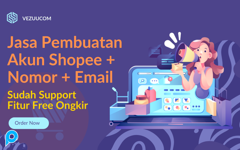 Jasa Pembuatan Akun Shopee Free Ongkir + Nomor HP + Email Termurah [Bukan Akun untuk Jualan Produk D