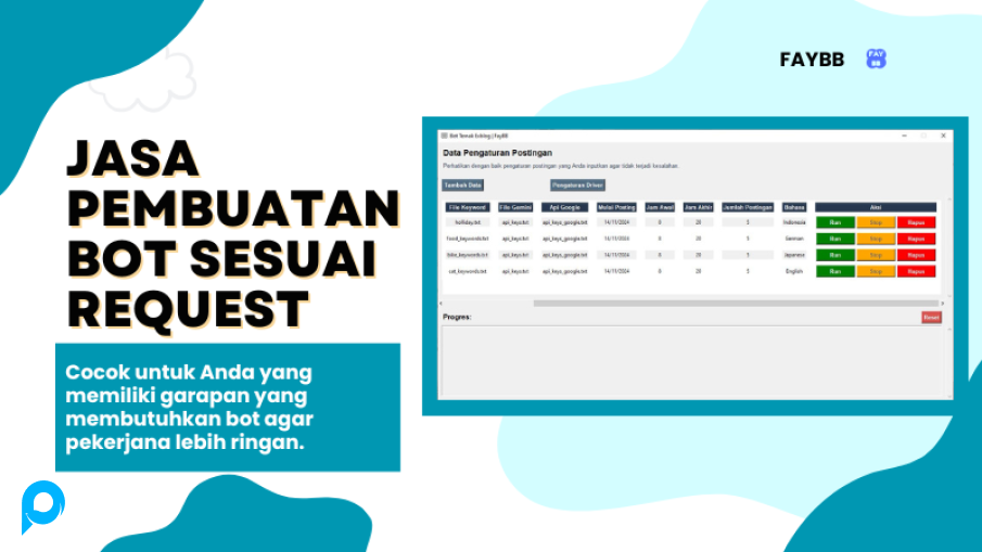 Jasa Pembuatan Bot Automation Sesuai Request