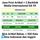 Jasa Post Artikel + Backlink di Media Internasional yaitu Medium.com