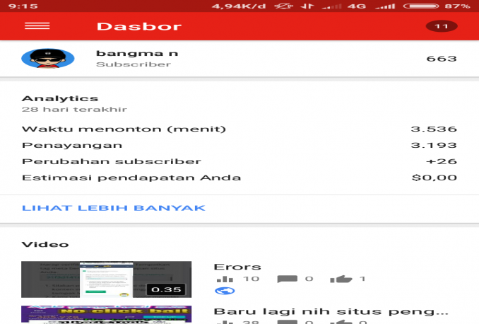 Jasa subscribe YouTube Murmer 1 dolar