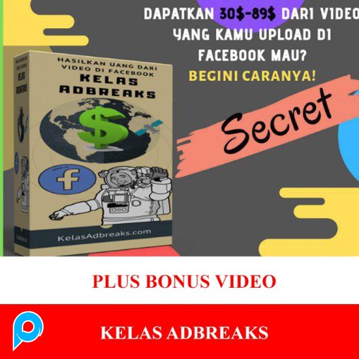 Kelas Adsbreaks Cari Uang Lewat Video Fanspage Facebook - Bonus Videonya siap Upload