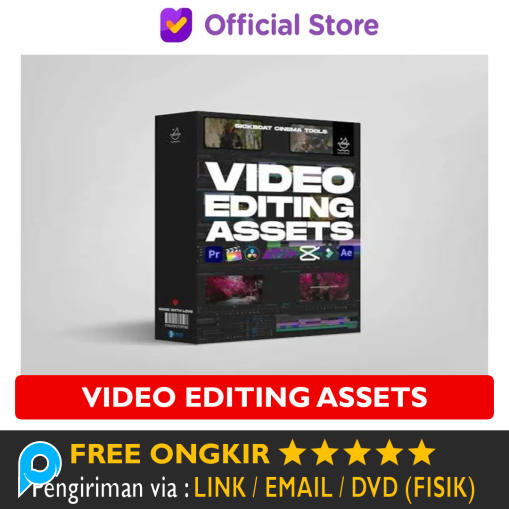Konten Creator - Assetting Video Pack Professional Video Editor Animasi - Transition | Preset LUTs |