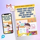KUMON Paket Lengkap Semua Level Usia 2-8 Tahun - Materi Soal Belajar Anak Print Ready
