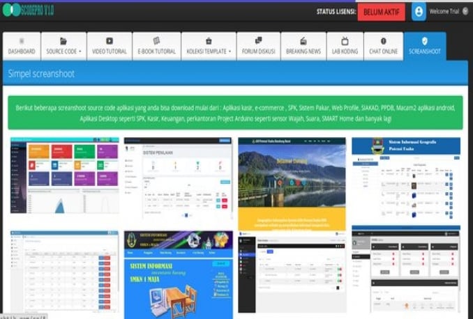 kumpulan source code website