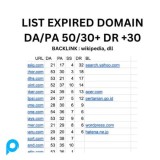 List 50 Domain Expired DA lebih dari 20 dan PA lebih 20
