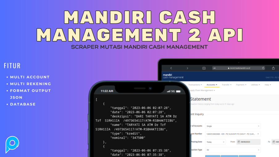 Mandiri Cash Management 2 Mutasi Scraper API