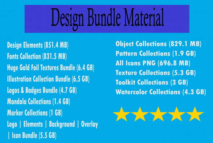 Mega Bundle Design Material TOTAL SIZE 40GB LEBIH