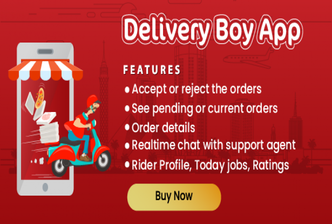 Native Restaurant Food Delivery & Ordering System With Delivery Boy - Android