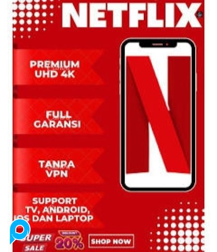 Netflix Premium 1 Bulan Full Garansi