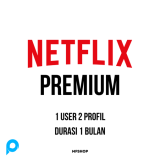 Netflix Premium 1 Profil 2 User Durasi 1 Bulan + Full Garansi
