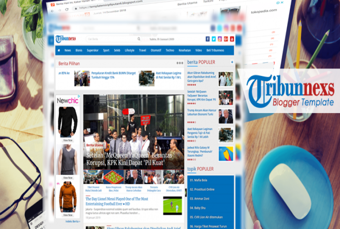 OBRAL!!! Template Tribunnexs (Template Blogspot Mirip TribunNews)