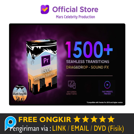 Paket 1500+ Presets Elements Effect FX Adobe Premiere Lifetime Update Terbaru