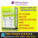 Paket 200 Template Desain Undangan Invitation Wedding MS Word Usaha Percetakan Edit File Format DOC