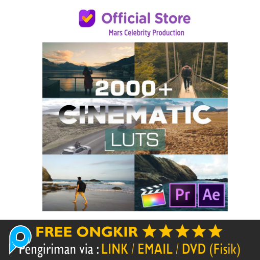Paket 2000+ Cinematic LUTs Pack Premiere PRO AE Dark Dramatic Color Grading