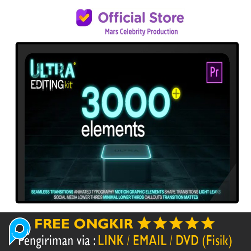 Paket 3000+ Ultra Elements Editing Kit Pack Premiere PRO