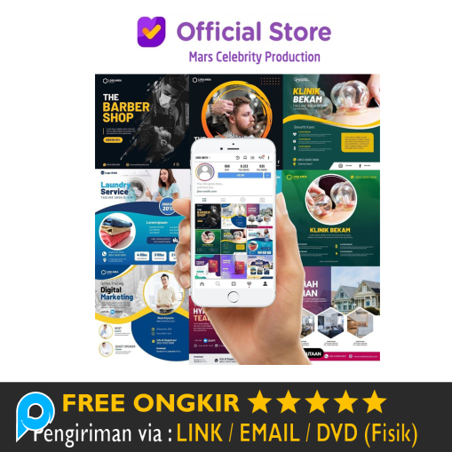 Paket 3300+ Template Desain Instagram Feed Story Foto PPT Power Point Social Marketing