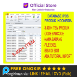 Paket 3400 Import Item IPOS 4 Database Produk Barcode Indonesia Program Kasir Toko POS
