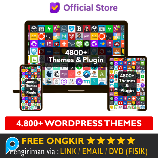 Paket 4.800+ Wordpress Premium Themes & Plugin Collection Tema Word Press GPL