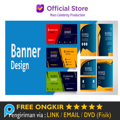 Paket 500 Template Desain Spanduk Banner Siap Edit Terbaru Baner Usaha CDR