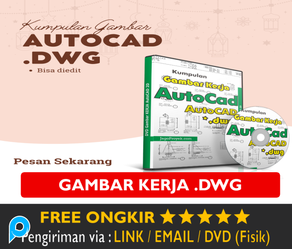 Paket 5500+ File DWG Gambar Kerja Auto CAD Block Auto Desk