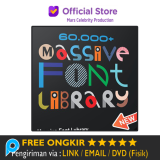 Paket 60.000 Font Collection Massive Font Library Terbaru Terlengkap