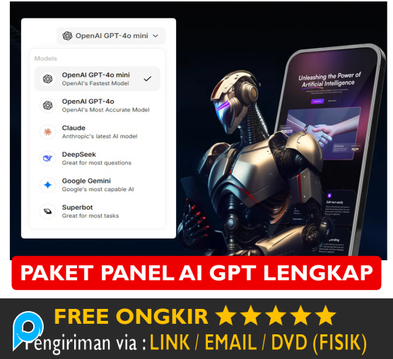 Paket Akun AI - Open AI Chat GPT - Claude AI - Deepseek Deep Seek - Google Gemini - Superbot Super B