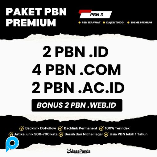 PAKET BACKLINK PBN PREMIUM - PAKET 3