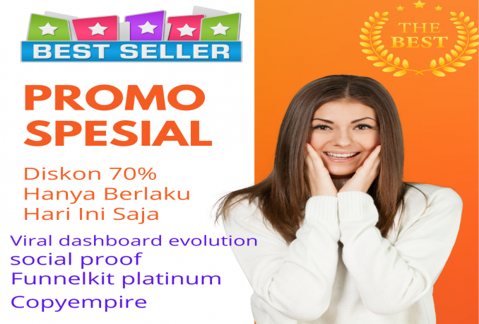 Paket Bundle viral dashboard evolution, Social proof, Funnelskit platinum, Copyempire