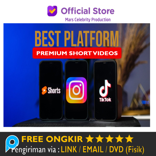 Paket Database Konten Video Shorts Vertical Singkat untuk TikTok +  Youtube Shorts + Instagram Reels