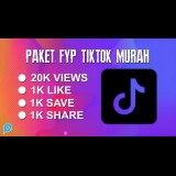 [Paket FYP TikTok] 20k Views + 1k Like + 1k Save + 1K Share Video TikTok Real