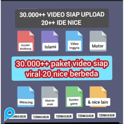 Paket Hemat 30.000++ Konten Video Viral Siap Upload Tanpa Watermark No Copyright