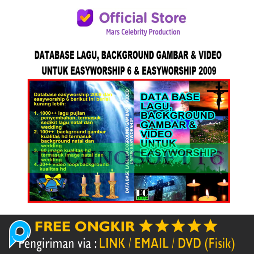 Paket Lagu Music Easyworship Background Gambar Video untuk Easyworship Lagu Gereja