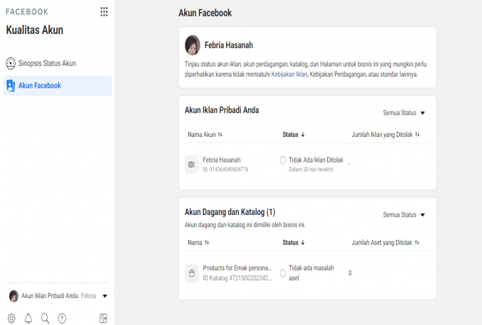 Paket Promo 10 Akun FB Buat Iklan/Ads di Facebook