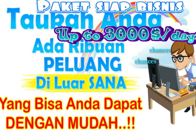 Paket siap bisnis terlengkap(senilai 3000$)